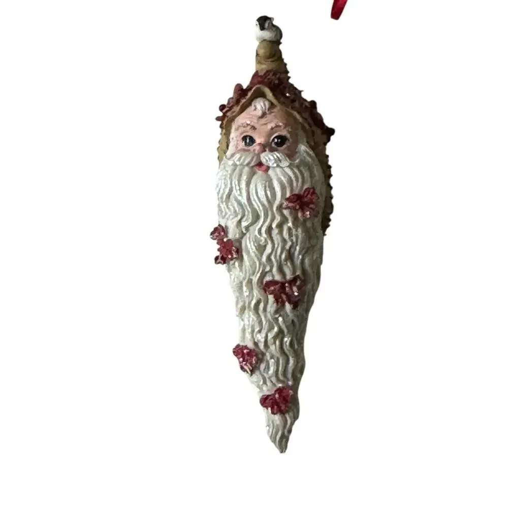 Christopher Radko Christmas Holiday Ornament Santa ‘Cicle Woodland Winds Cottage